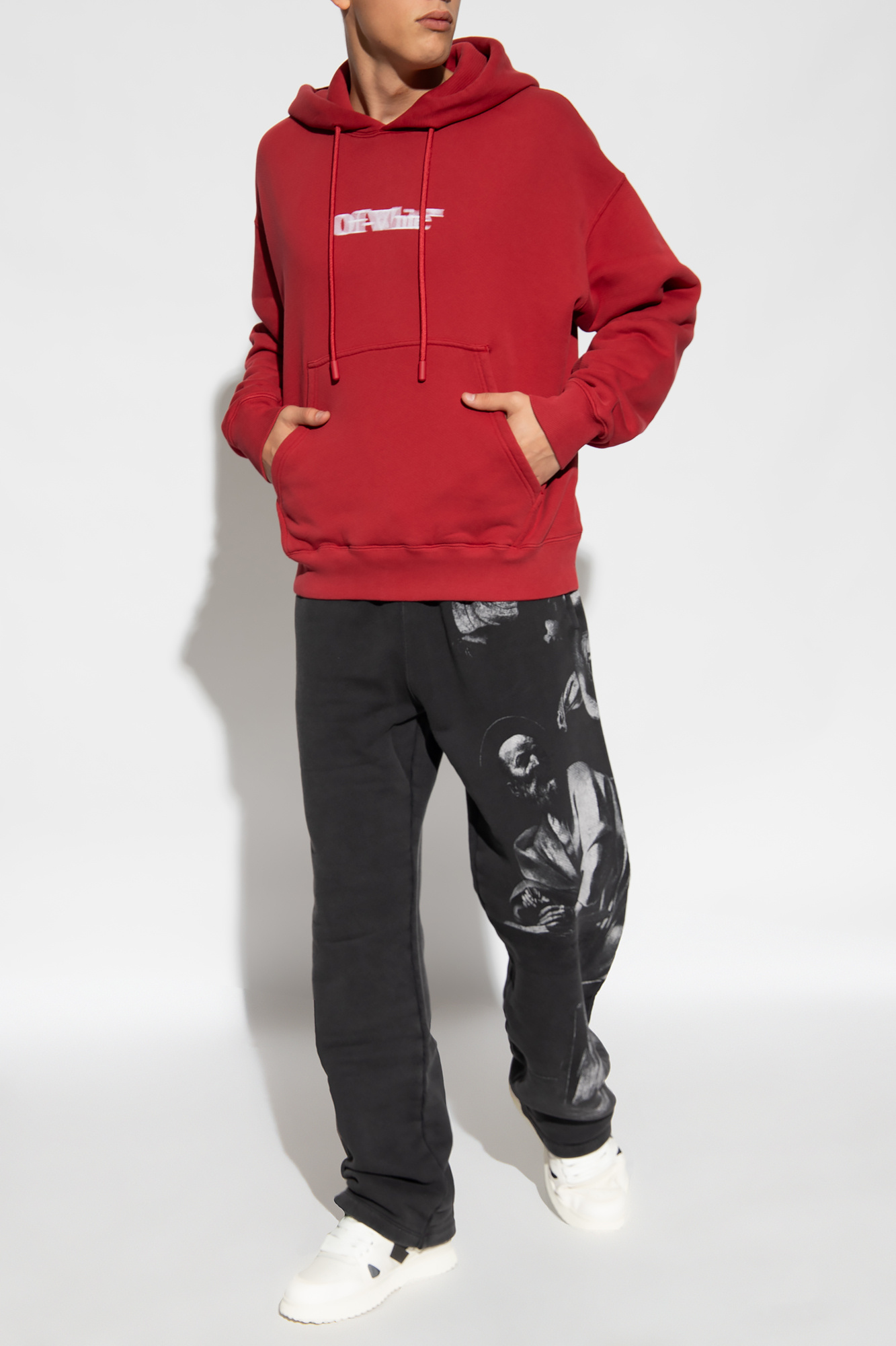 Off white red outlet sweatpants